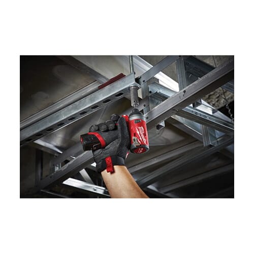 Milwaukee® M12™ FUEL™ 2553-20 Cordless Impact Driver, 1/4 in Hex Drive, 4000 bpm, 1300 in-lb Torque, 12 VAC, 5.1 in OAL